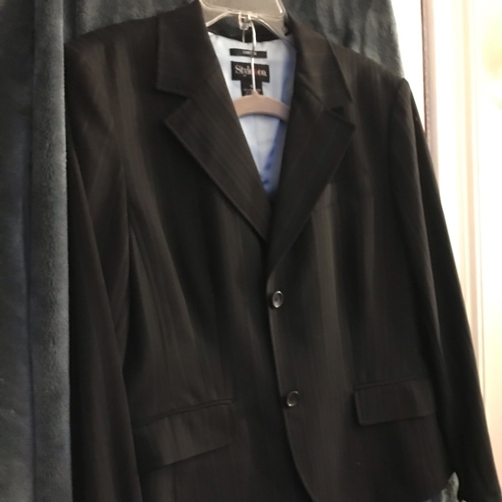 Pinstripe pant suit